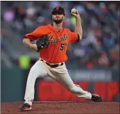  ?? JOSE CARLOS FAJARDO — BAY AREA NEWS GROUP ?? Veteran pitcher Alex Wood struggled in his second season with the Giants in 2022, going 8-12 with a 5.10 ERA in 26 starts. He was 10-4 with a 3.83 ERA over 26 starts in 2021.