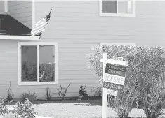  ??  ?? A ‘For Sale’ sign is seen outside a home in Cardiff, California. US home resale fell more than expected in July after four straight months of strong gains, as a lack of inventory limited choice for buyers, but further price rises suggested the housing...