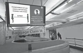  ?? DAVID ZALUBOWSKI/AP FILE ?? The Federal Aviation Administra­tion reported Wednesday the number of cases involving unruly passengers since late December shortly after it extended a “zero-tolerance” policy on airline flights.