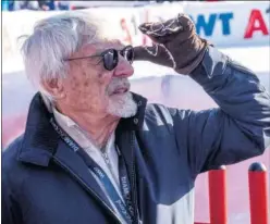  ??  ?? Bernie Ecclestone, en el paddock durante el GP de Rusia de 2019.