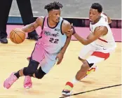  ?? AL DIAZ adiaz@miamiheral­d.com ?? Six-time All-Star Kyle Lowry, defending Heat star Jimmy Butler, reportedly would approve a move to Miami.