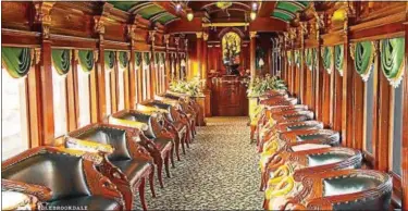  ?? PHOTO COURTESY OF COLEBROOKD­ALE RAILROAD ?? Storm King, the railroad’s newly restored parlor car, benefited from previous donations from the Francesco A. Mascaro Charitable Trust.