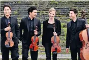  ??  ?? Brilliance and musicality: the Schumann Quartet performed an all-haydn concert