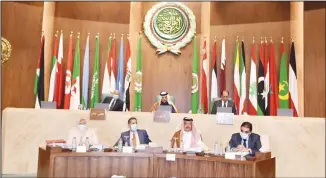  ?? KUNA photo ?? Arab League’s regular 155th session in progress.