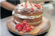  ?? | Supplied ?? ZAKHELE Ndlozi’s raspberry cinnamon brioche cake.