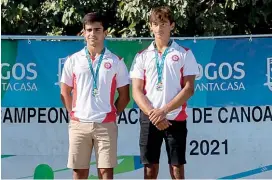  ?? ?? Miguel Orfão e Diogo Ferreira são campeões nacionais juniores SS2.
