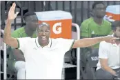  ?? DAVID BECKER — THE ASSOCIATED PRESS ?? Mike Brown coaches upstart Nigeria to a stunning upset of Team USA on Saturday night in Las Vegas.