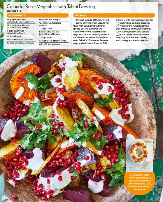 Colourful Roast Vegetables with Tahini Dressing PressReader