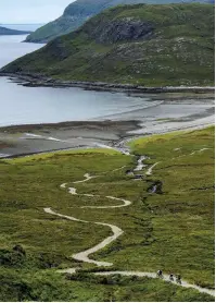  ??  ?? Right Racing down the trail from Elgol and Sligachan on the Isle of Skye, just in time to make our flight home