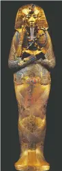  ??  ?? Imagen de Sandro Vannini del ataúd de Tutankhamó­n.