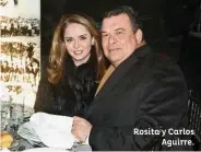 ??  ?? Rosita y Carlos Aguirre.