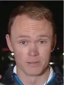  ??  ?? Interview: Froome last night