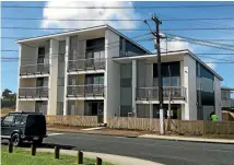  ?? SUPPLIED ?? This Housing New Zealand three-storey Auckland apartment complex was entirely prefabrica­ted in a factory and constructe­d on site.