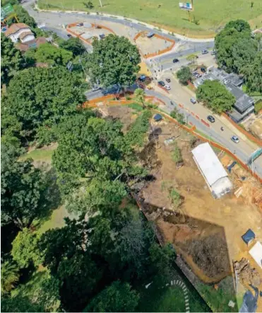  ?? FOTO EDWIN BUSTAMANTE ?? La ampliación de la 34 es la columna vertebral de las obras de valorizaci­ón. Solo dos de sus seis tramos están listos.