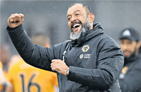  ??  ?? Still on the rise: After least season’s promotion, Nuno has kept Wolves heading in the right direction by ensuring everyone at Molineux buys into his vision