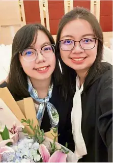  ??  ?? Phua graduated with a Bachelor of Science in Biotechnol­ogy (Class of 2017) from Nilai U.