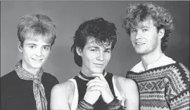  ?? Shuttersto­ck ?? A-HA: Paul Waaktaar-Savoy, left, Morten Harket and Magne Furuholmen. A music exec felt the Norwegian band would be perfect in the age of music videos.