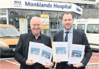  ??  ?? Campaign Alex Neil MSP, left, and Neil Gray MP, right, have been vocal opponents of the proposal to build the new Monklands Hospital at Gartcosh