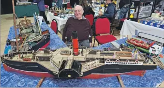  ?? ?? Beautifull­y detailed models of ships with local connection­s built by John Wade.