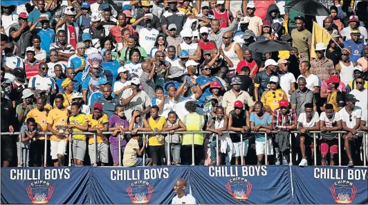  ??  ?? DISAPPOINT­ING DECISION: Fans of Chippa United will no longer be able to watch any of their matches in Buffalo City after mayor Xola Pakati decided to end the city’s deal with the club