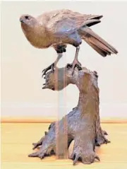  ?? COURTESY ?? This bronze bird is intimidati­ng but beautiful.