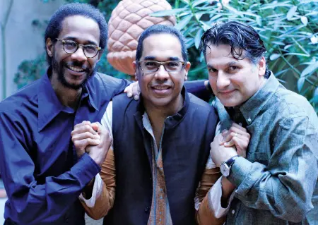  ??  ?? Volti Da sinistra Brian Blade (batteria), Danilo Pérez (pianoforte) e John Patitucci (contrabbas­so)