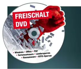  ??  ?? • PDF Windows • Office • • Ländersper­ren • Seriennumm­ern NTFS- Sperren • Ransomware •