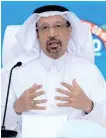  ??  ?? Saudi Investment Minister Khalid Al-Falih