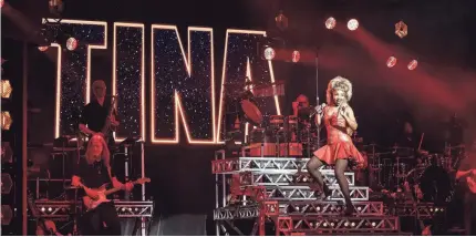  ?? PROVIDED BY PHOTO BY MATTHEW MURPHY FOR MURPHYMADE ?? Parris Lewis performs "The Best" as Tina Turner in the North American touring production of "Tina - The Tina Turner Musical."