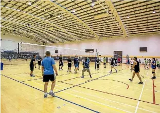  ?? RICKY WILSON/FAIRFAX NZ ?? Sports like volleyball and basketball will record a decline in participat­ion due to the shortage of indoor sports facilities available, research says.