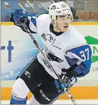  ?? QMJHL PHOTO ?? The Saint John Sea Dogs hope to have Cole Reginato of Albert Bridge back in the lineup after he missed Game 6 in Chicoutimi.