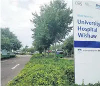  ??  ?? Cars vandalised
At University Hospital Wishaw