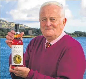  ?? Pictures: Steve MacDougall. ?? Graham Hadley has trademarke­d an image of Mary Queen of Scots for a new malt whisky.