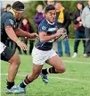  ?? FAIRFAX NZ FAITH SUTHERLAND/ ?? Vilimoni Koroi in action for Feilding High School in 2014.