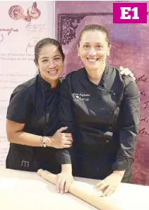  ??  ?? Chef Margarita “Gaita” Fores of Cibo and chef Carla Brigliador­i of Casa Artusi Philippine­s