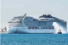  ?? ?? ■
Carrying more than 4,500 passengers, MSC World Europa and its crew began the season with a 4-night sail from Doha to Dubai.