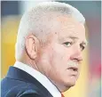  ??  ?? Warren Gatland