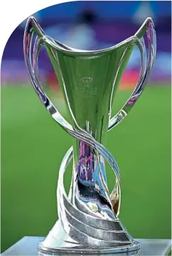  ??  ?? Revamp…the Women’s UEFA Champions League trophy