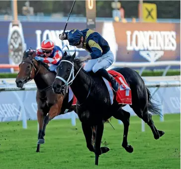  ?? GETTY IMAGES ?? James McDonald on Matchmaker powers home to win the Group III Bell Stakes (1200m) at Randwick on Saturday.