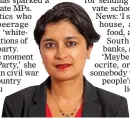  ??  ?? FACING ‘FLAK’: Shami Chakrabart­i