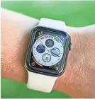  ?? BETSEY GOLDWASSER/REVIEWED ?? Stanford is looking for Apple Watch wearers to take part in a coronaviru­s study.