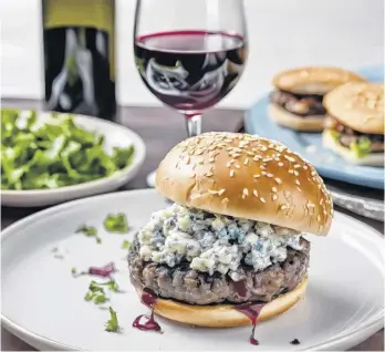  ?? ?? Sommelier Mark DeWolf recommends pairing entry level Malbec with burgers, especially those topped with blue cheese, which has a natural affinity with Malbec.