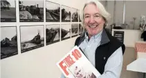  ??  ?? Brian Leydon pictured with force 10 journal at the Leitrim