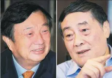  ?? PROVIDED TO CHINA DAILY ?? Ren Zhengfei (left), founder of the mighty Huawei empire, and Zong Qinghou, a beverage magnate.