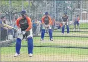  ?? TWITTER ?? India got down to training in Brisbane from Sunday.