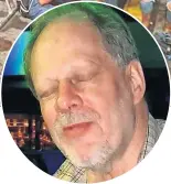  ??  ?? MURDERER Stephen Paddock