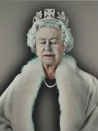  ??  ?? Fig 5: Chis Levine’s celebrated 2004 portrait of The Queen Lightness of Being. £187,500