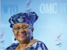  ?? ?? Ngozi Okonjo-Iweala, WTO director general.