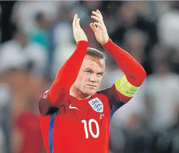  ?? REUTERS ?? England captain Wayne Rooney during Euro 2016.