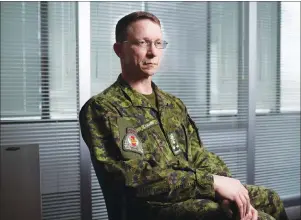  ?? CP PHOTO ?? Four cadets from the Royal Military College in Saint-Jean, Que., have been accused of desecratin­g a Qur’an with bacon and bodily fluids during the Easter long weekend, The Canadian Press has learned. Lt.-Gen. Charles Lamarre is photograph­ed in Ottawa...